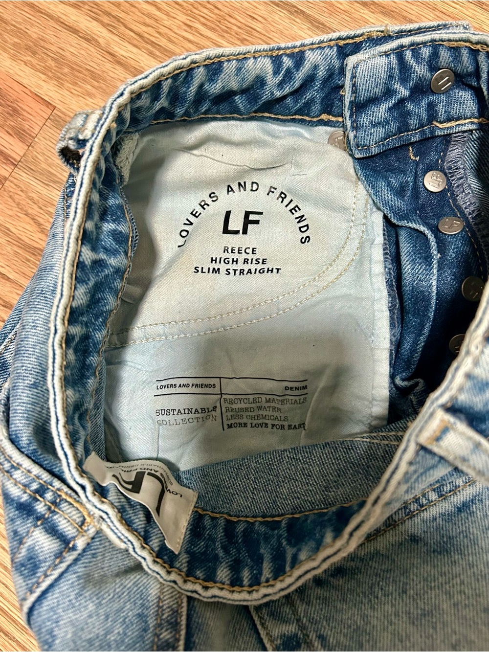 Lovers + Friends Reece High Rise Slim Straight Jeans - Picture 9 of 10